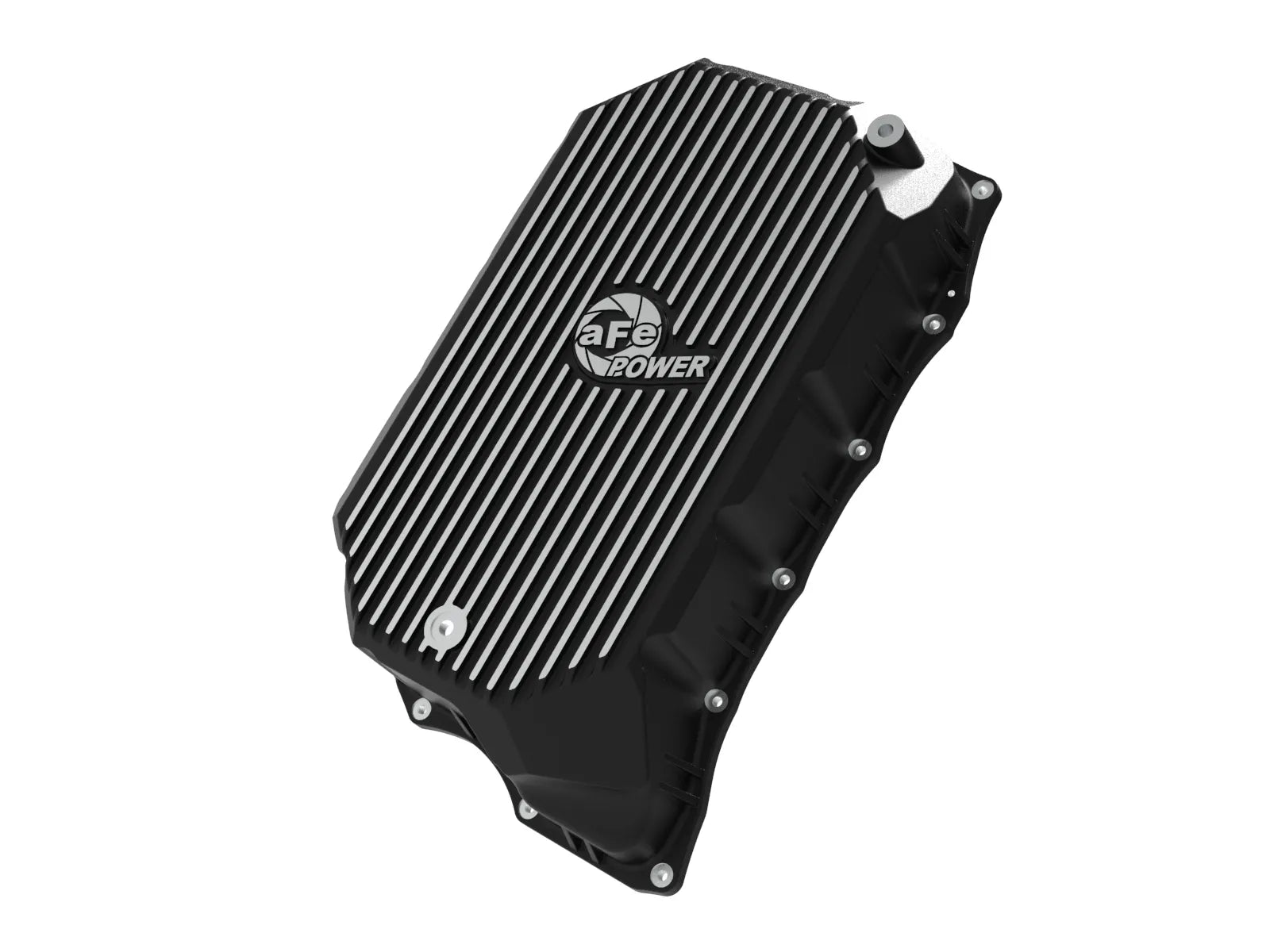 aFe POWER Pro Series Transmission Pan Black w/ Machined Fins GM Diesel Trucks 20-25 V8-6.6L (td) L5P