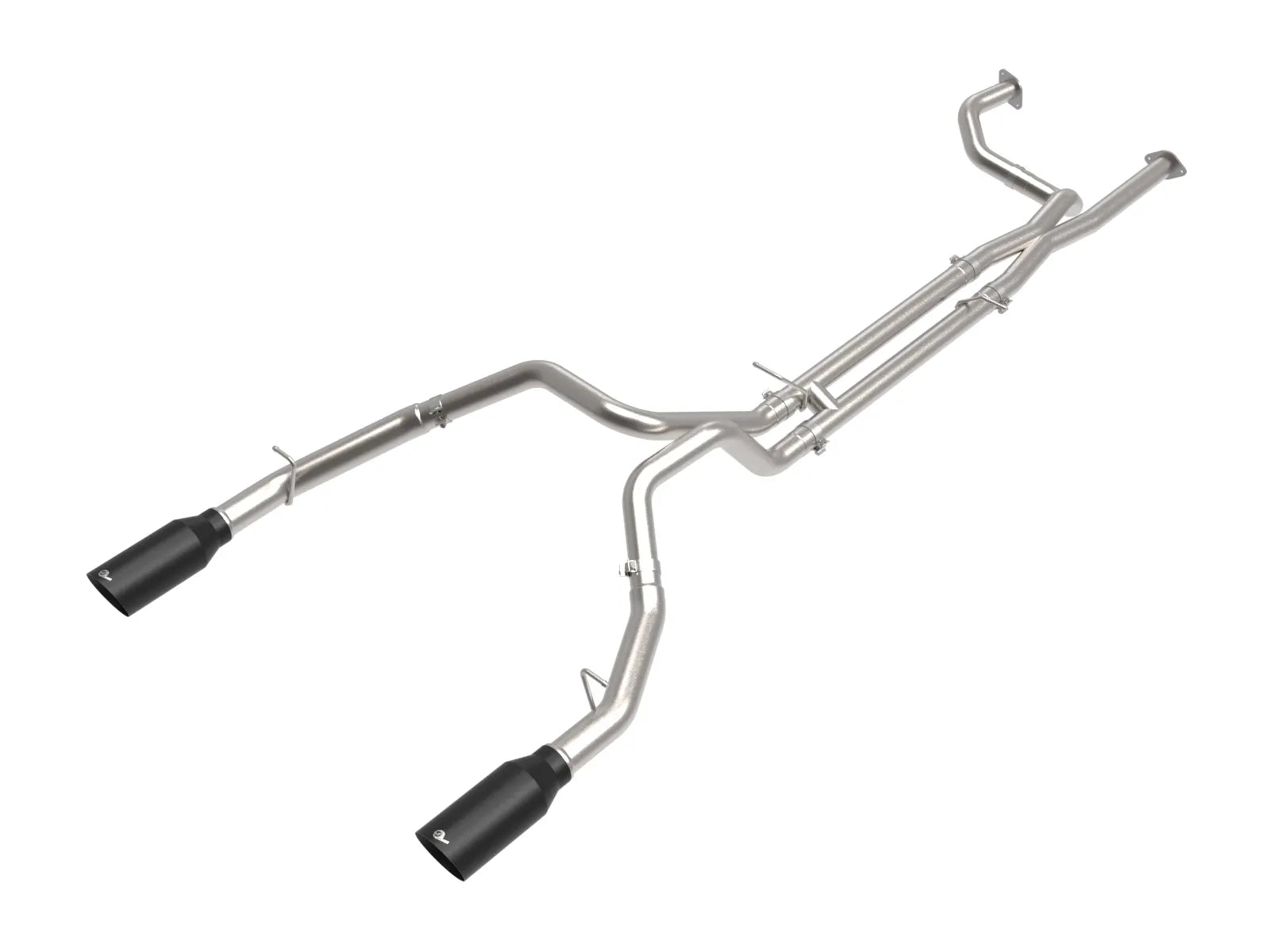 2021-2024 Ram TRX Vulcan Series 3 IN to 3-1/2 IN 304 Stainless Steel Cat-Back Exhaust System Front View