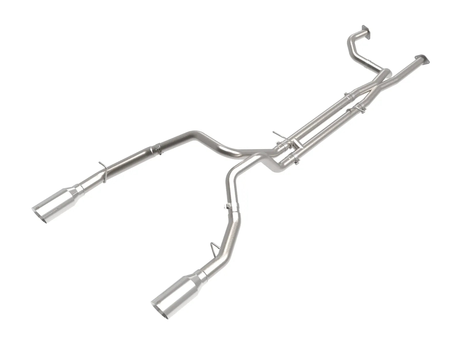 2021-2024 Ram TRX Vulcan Series 3 IN to 3-1/2 IN 304 Stainless Steel Cat-Back Exhaust System Front View