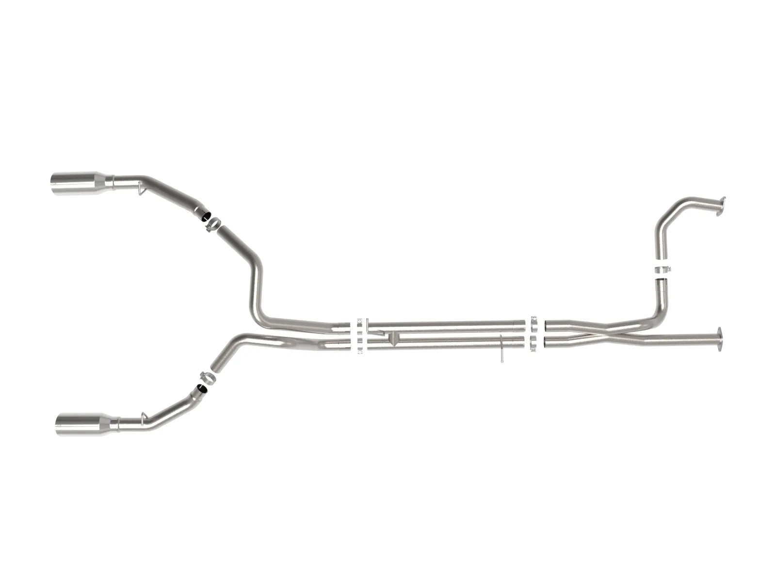 2021-2024 Ram TRX Vulcan Series 3 IN to 3-1/2 IN 304 Stainless Steel Cat-Back Exhaust System Front View