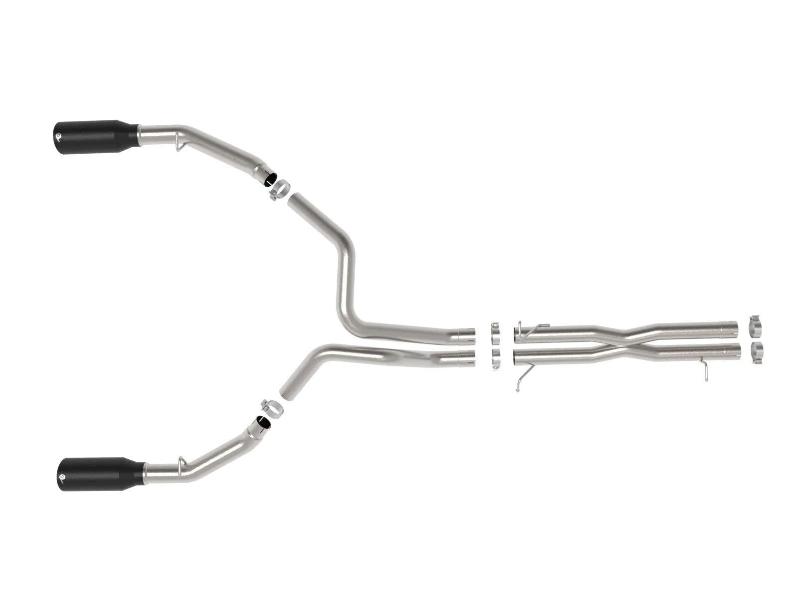 2025+ Ram RHO Vulcan Series 3 IN to 3-1/2 IN 304 Stainless Steel Cat-Back Exhaust System Front View