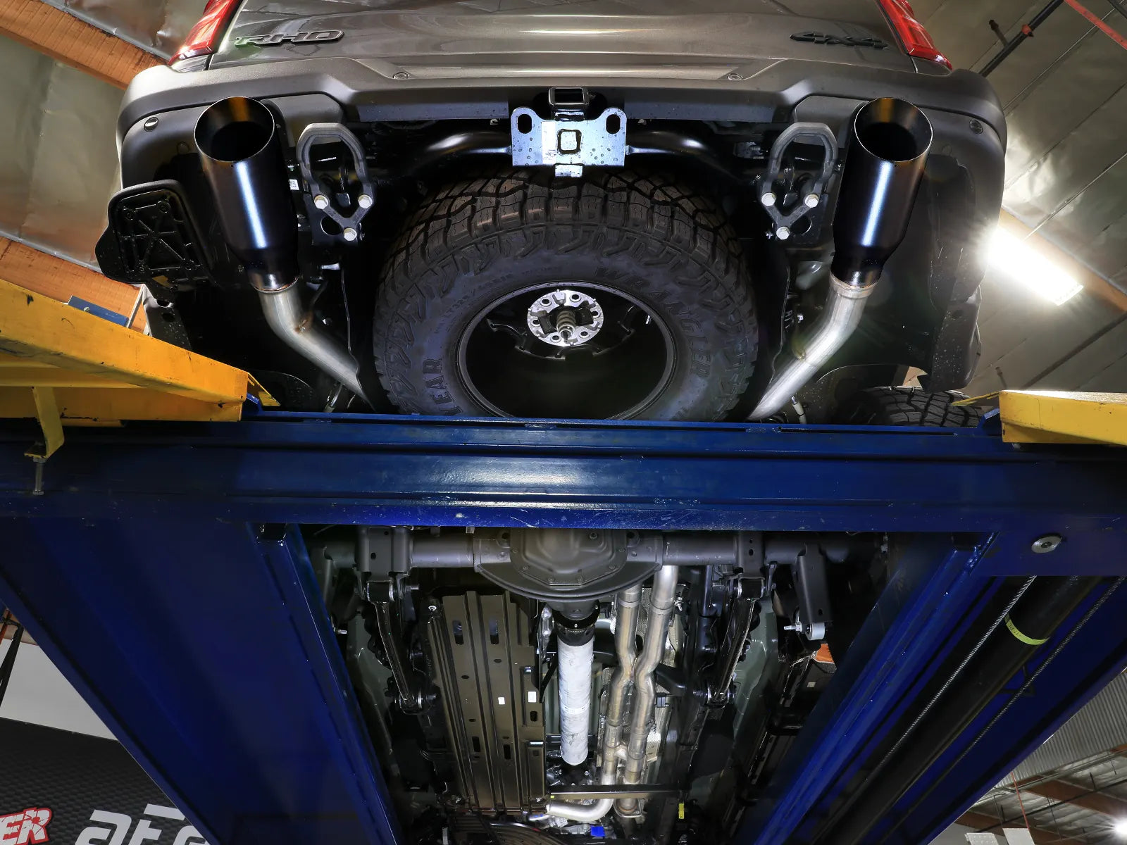 2025+ Ram RHO Vulcan Series 3 IN to 3-1/2 IN 304 Stainless Steel Cat-Back Exhaust System Front View