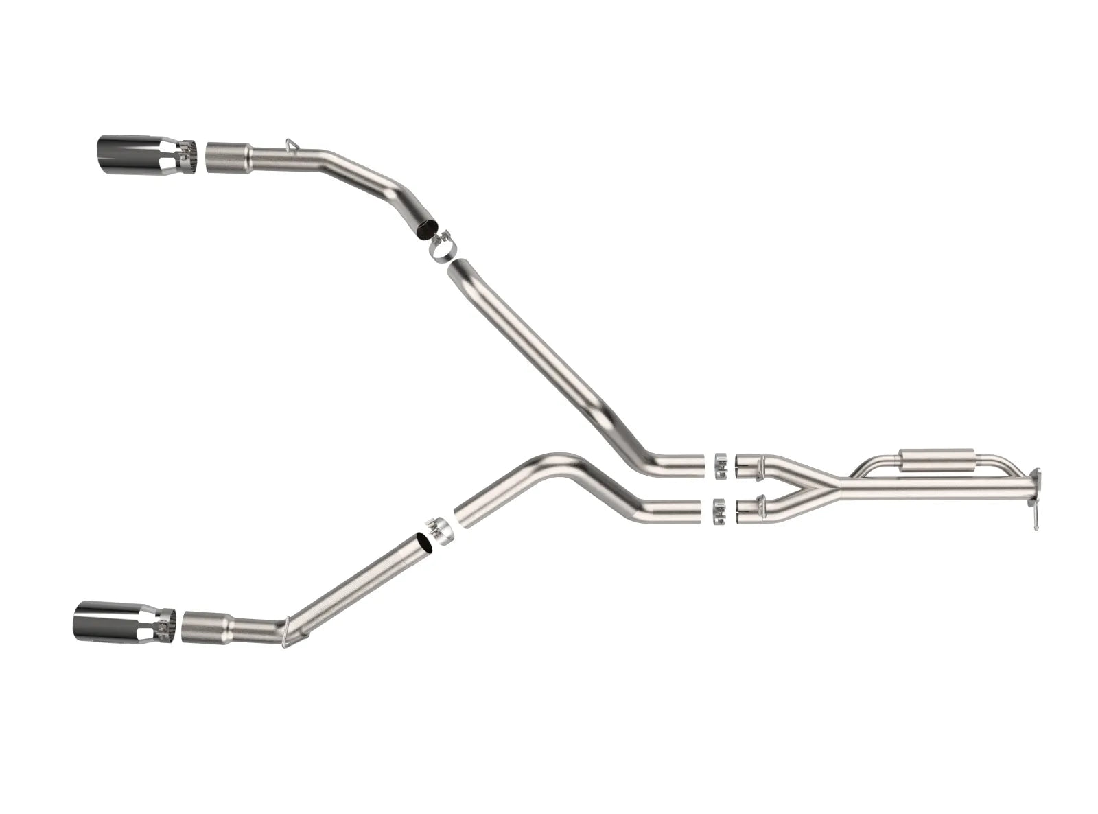 Vulcan Series 3 IN 304 Stainless Steel Cat-Back Exhaust System w/Polished Tip Front View