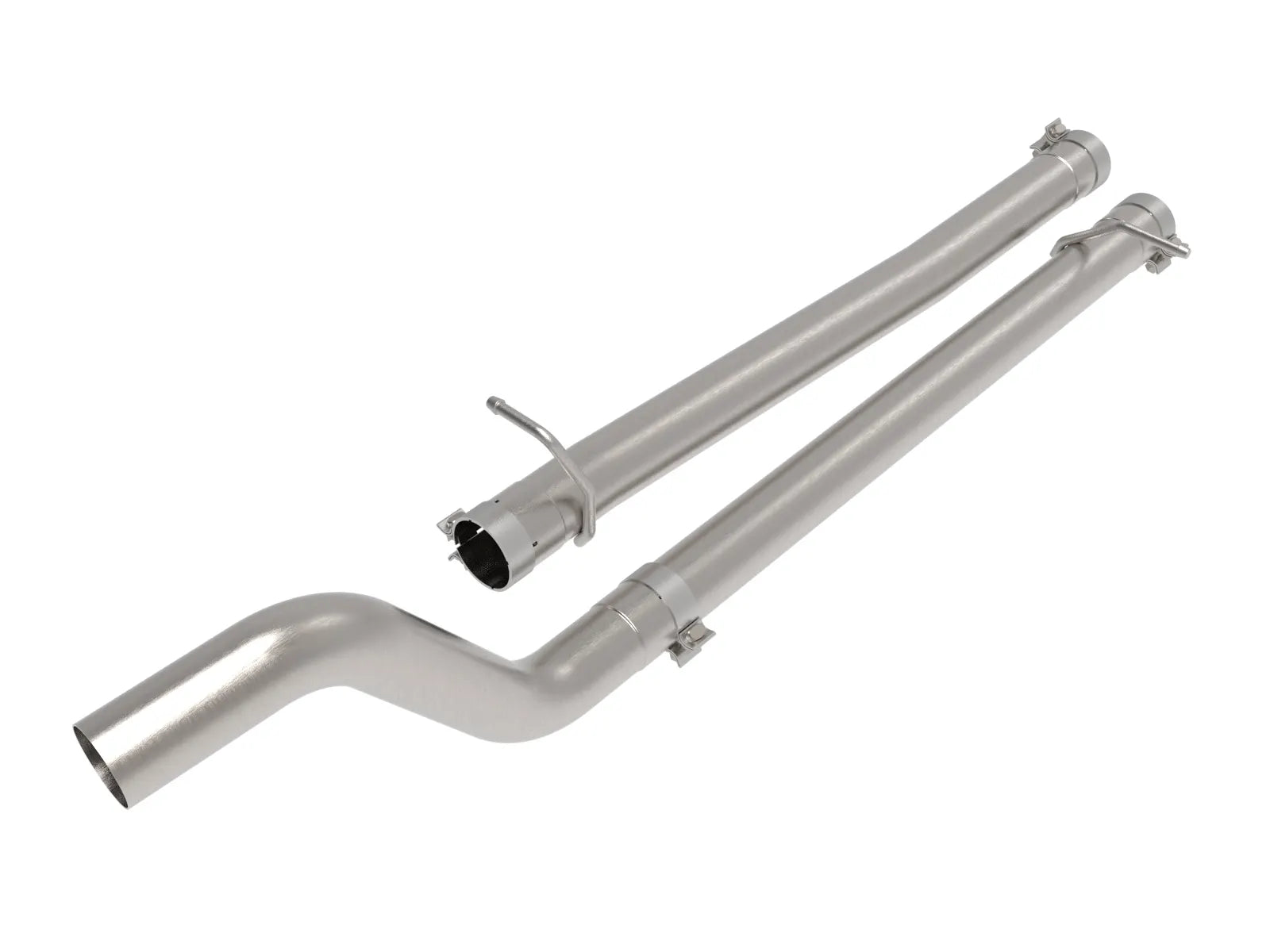 2021-2024 Ram TRX Vulcan Series 3 IN 304 Stainless Steel Muffler Delete Pipe Front View