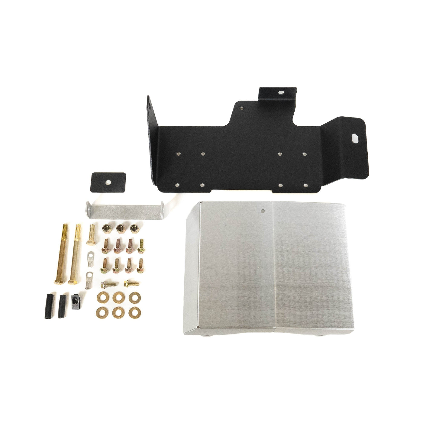 SDHQ Built 2025 4Runner ARB Twin Air Compressor Mount display of included parts and hardware 