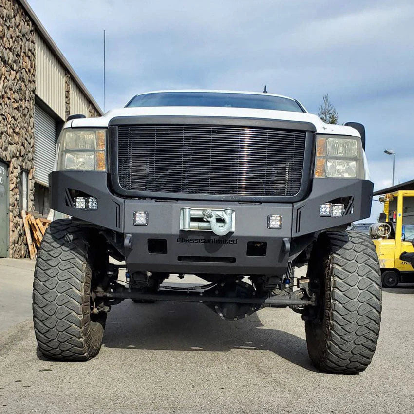 2007-2010 GMC 2500HD/3500HD FRONT OCTANE WINCH BUMPER Front View