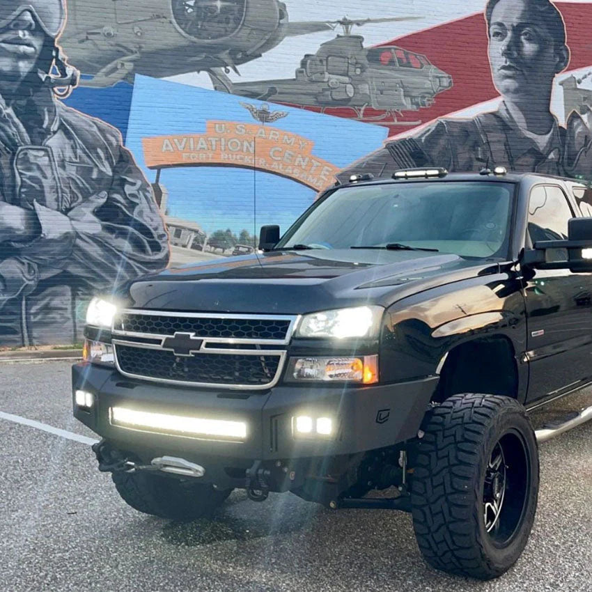 2003-2007 CHEVY SILVERADO 2500/3500 OCTANE FRONT WINCH BUMPER Front View