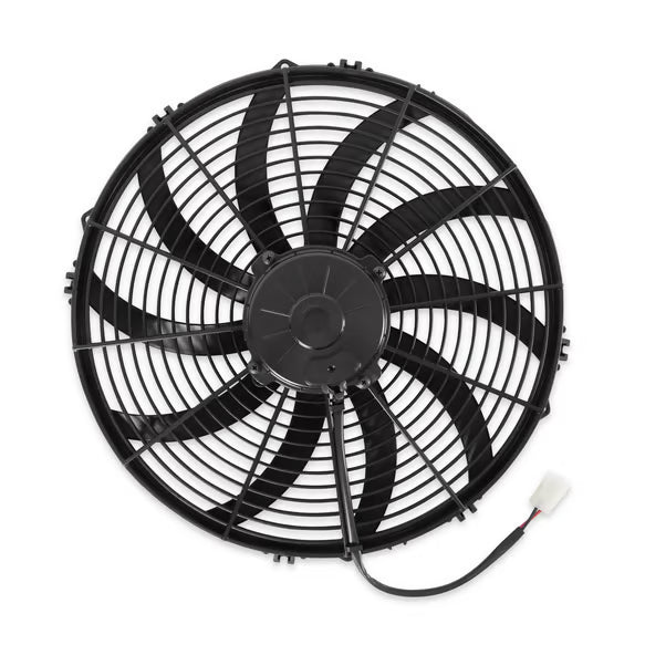 SPAL® 16.00" Inch Electric Fan Puller Style High Performance 2024 CFM 10 Curved Style blades Front View
