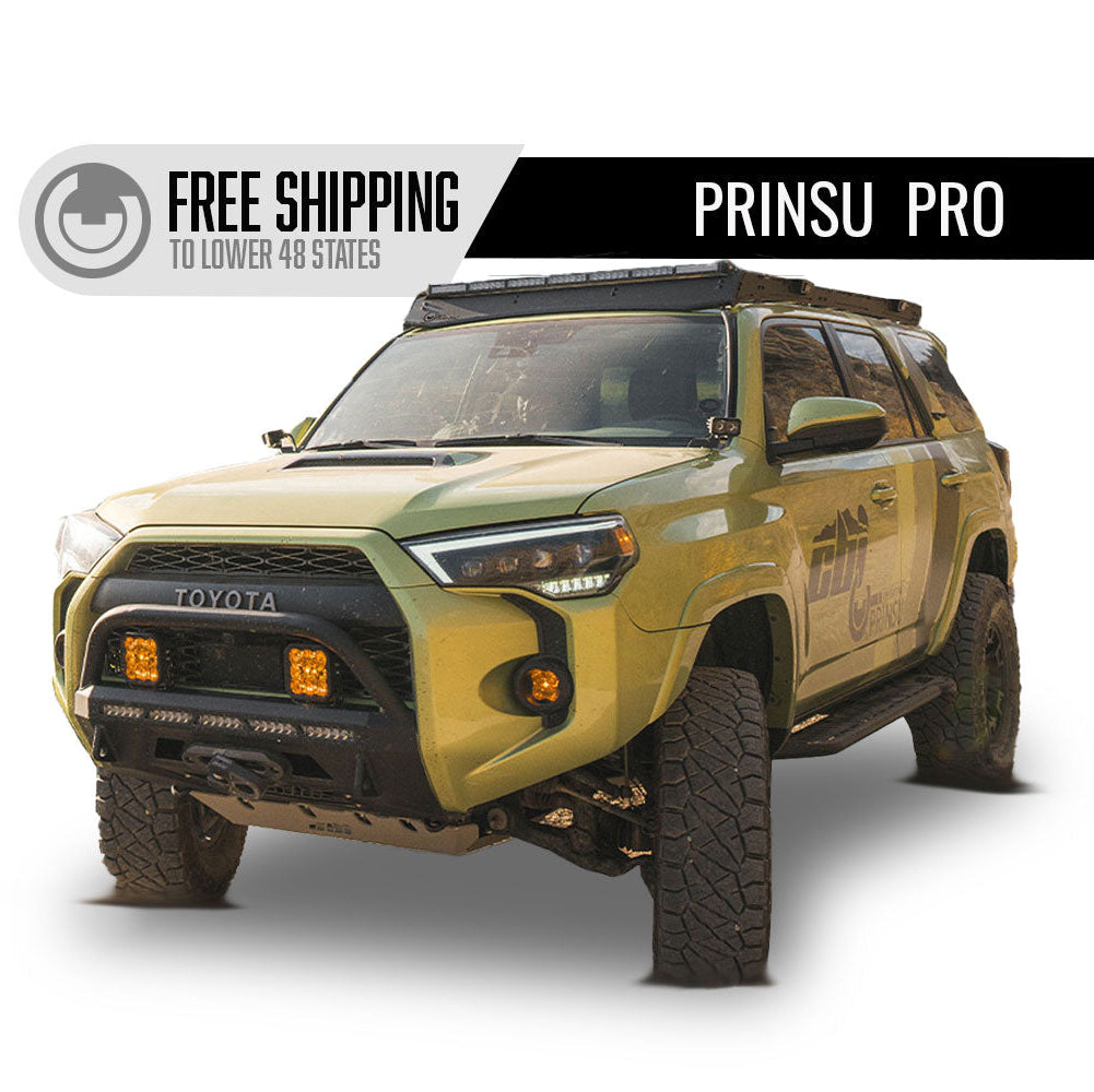 Prinsu Pro Toyota 4Runner Full Roof Rack | 2010-Current Front View