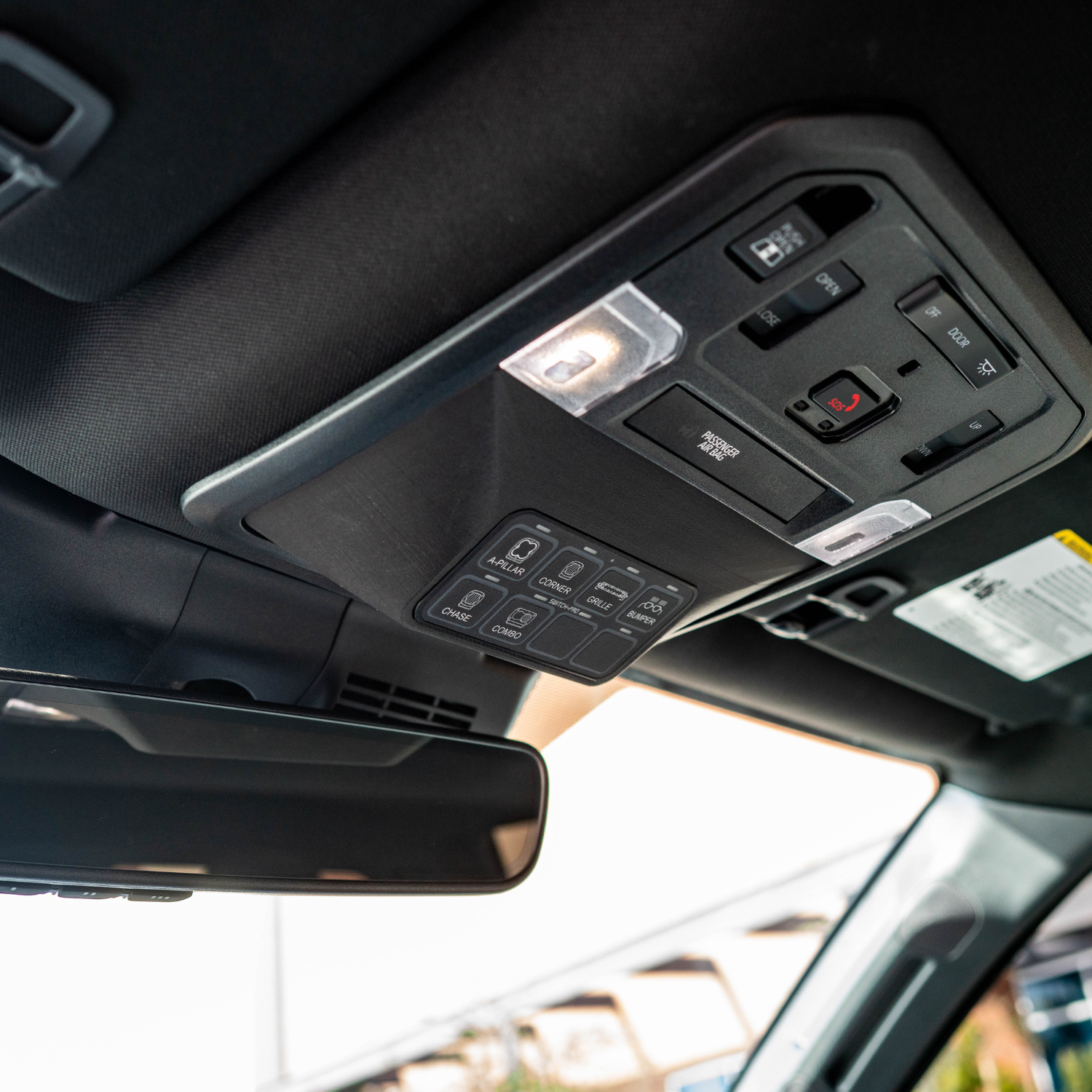 2022+ Toyota Tundra/2023+ Sequoia/2024+ Tacoma/2025+ 4Runner SDHQ Built Overhead Switch Pros Keypad Mount
