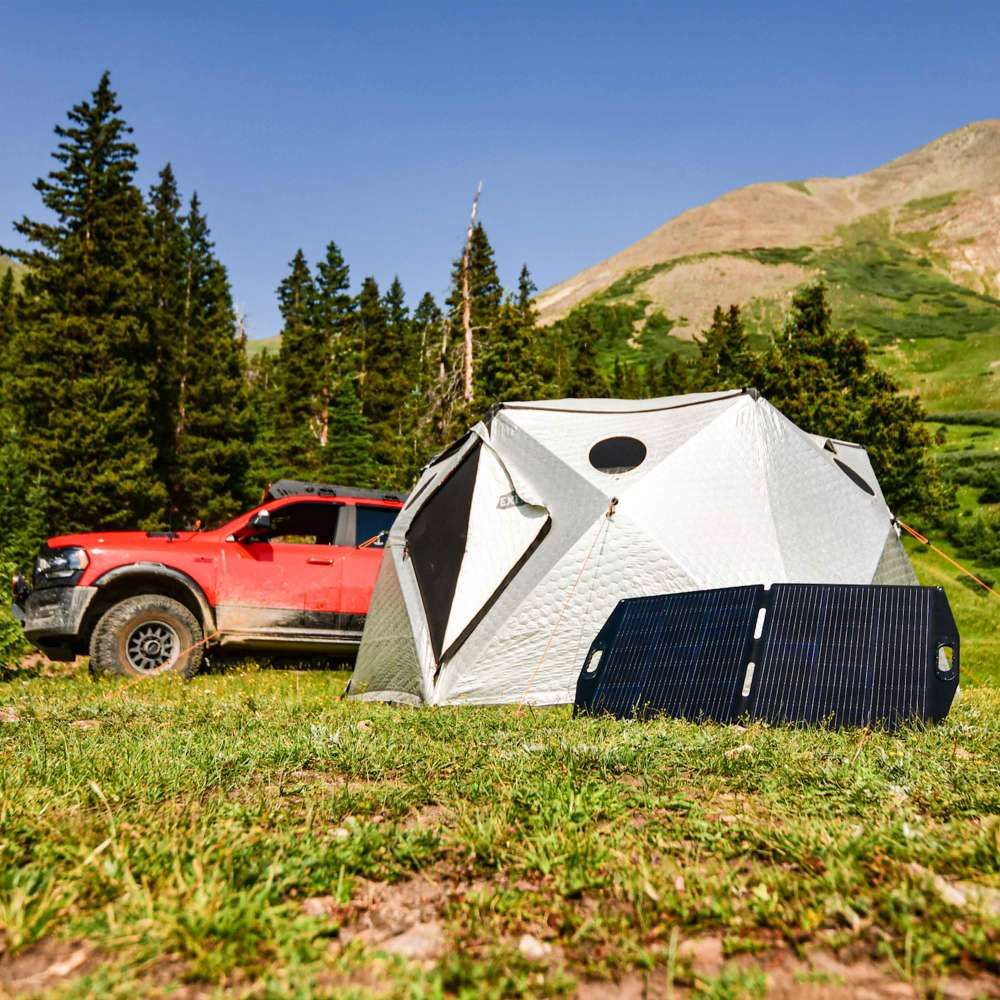 KC HiLites KC 150W Portable Foldable Solar Panel Front View