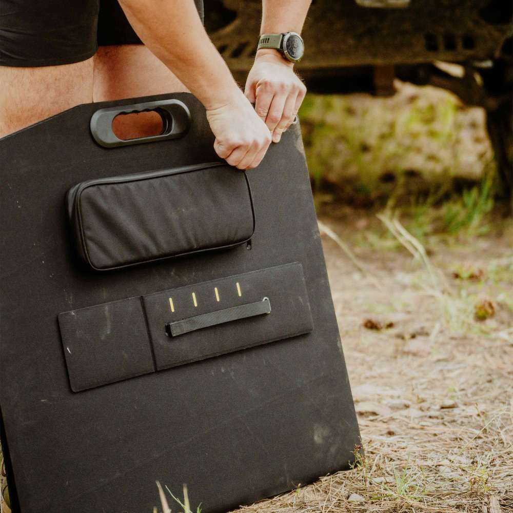 KC HiLites KC 150W Portable Foldable Solar Panel Front View