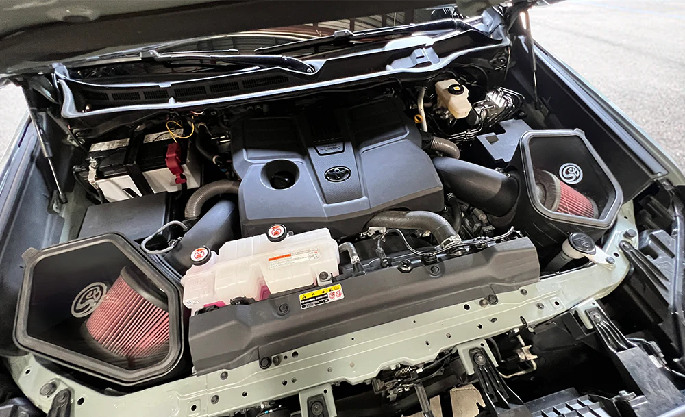 COLD AIR INTAKE FOR 2022+ TOYOTA TUNDRA, 2023+ SEQUOIA V6 3.4L AND 3.4L HYBRID - DRY EXTENDABLE
