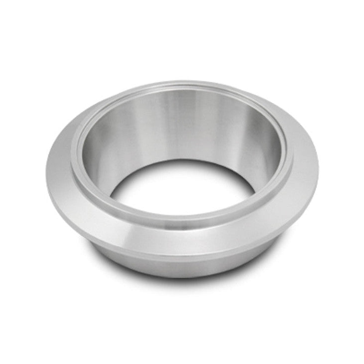 Stainless Steel Turbo Outlet Flange for Garrett GT42 / GTX42, GT45 / GTX45 with V-Band Turbine Outlet 117mm O.D. Flange, (suits 3.5" O.D. tubing) Front View