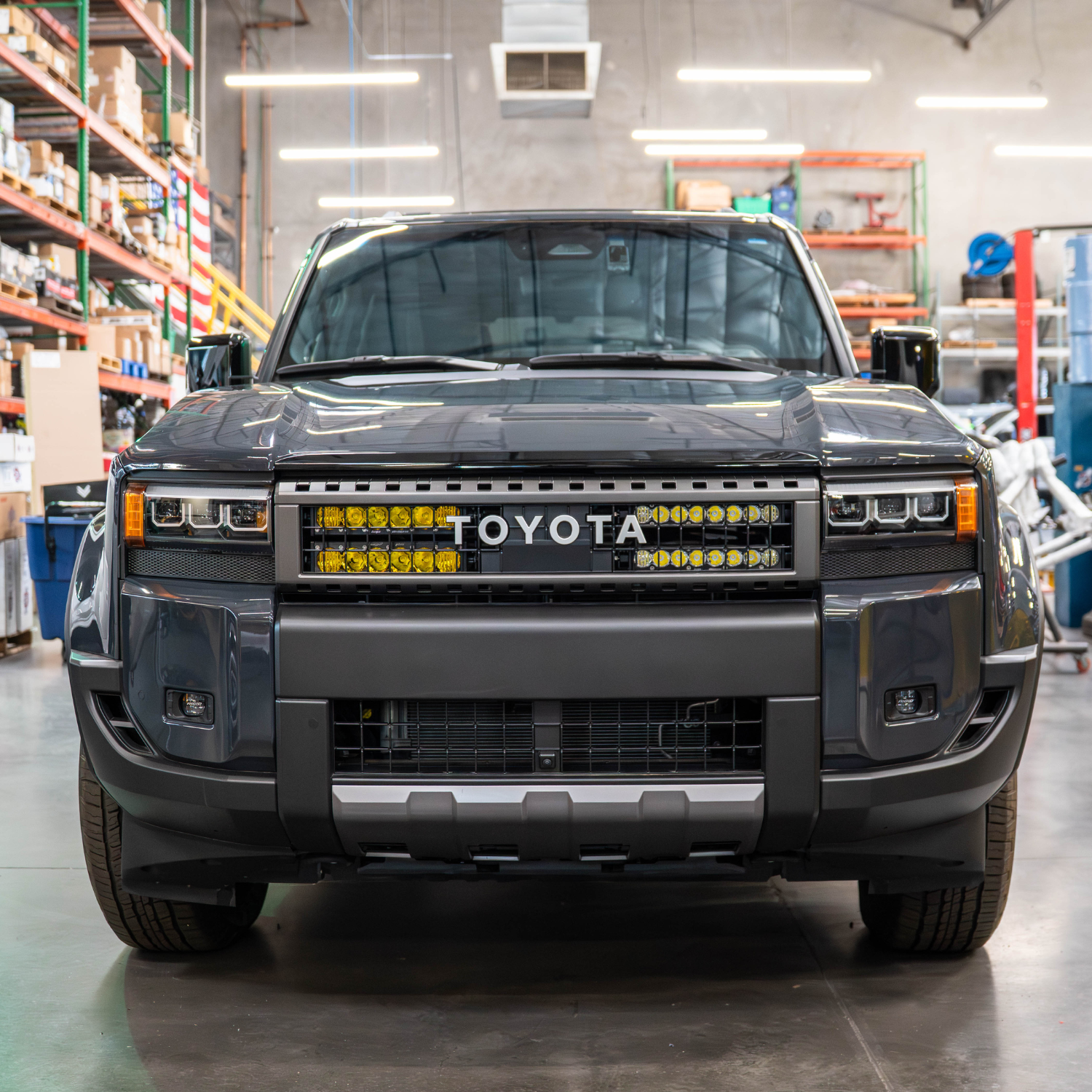 SDHQ Built 2024+ Toyota LC250 Behind The Grille Light Bar Mount