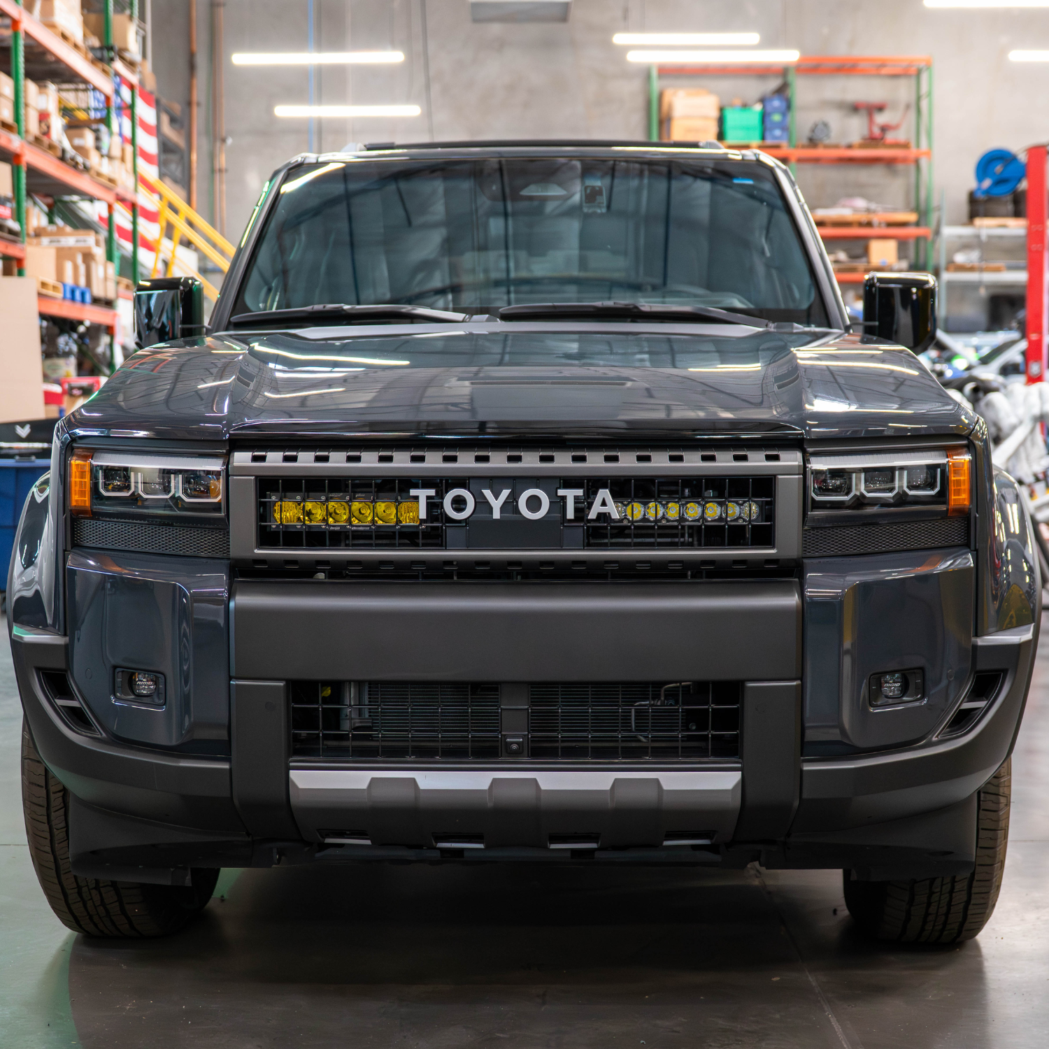 SDHQ Built 2024+ Toyota LC250 Behind The Grille Light Bar Mount