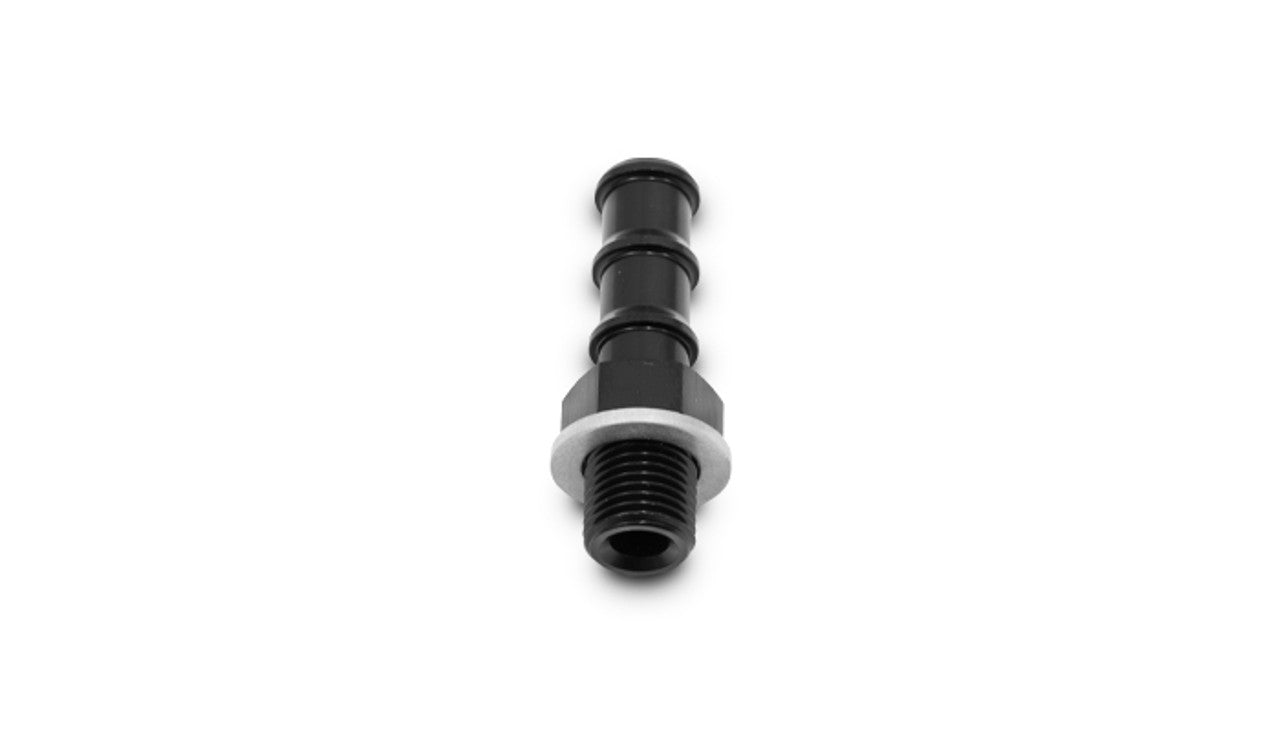 Male Metric to Hose Barb Adapters Front View