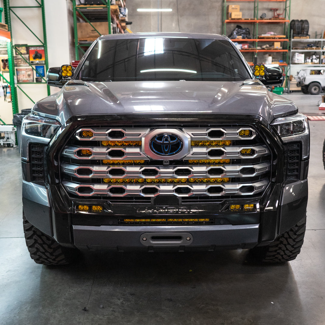 '22-24 Toyota Tundra/Sequoia SDHQ Built Behind the Grille Light Bar Mount