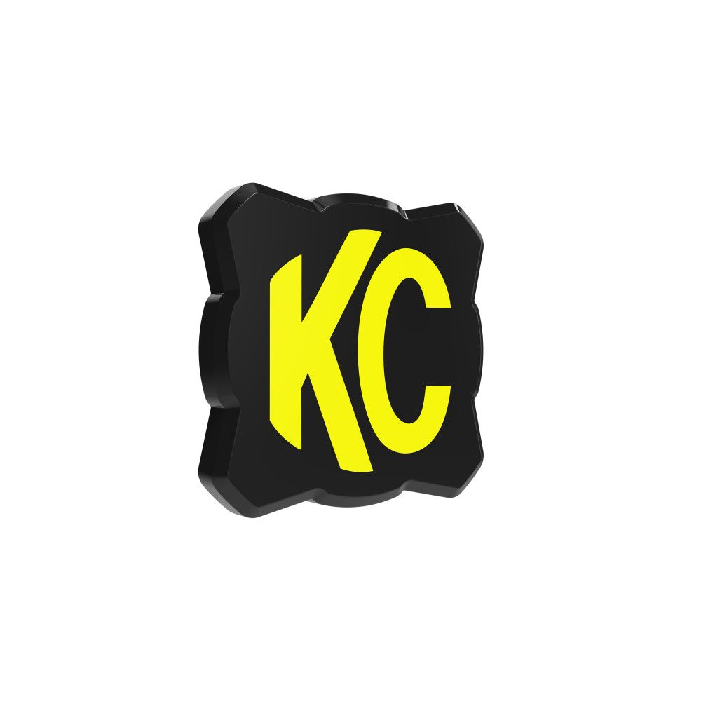 KC HiLites FLEX ERA 1 | Light Cover - Black / Yellow KC Logo