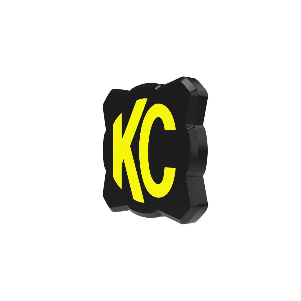 KC HiLites FLEX ERA 1 | Light Cover - Black / Yellow KC Logo