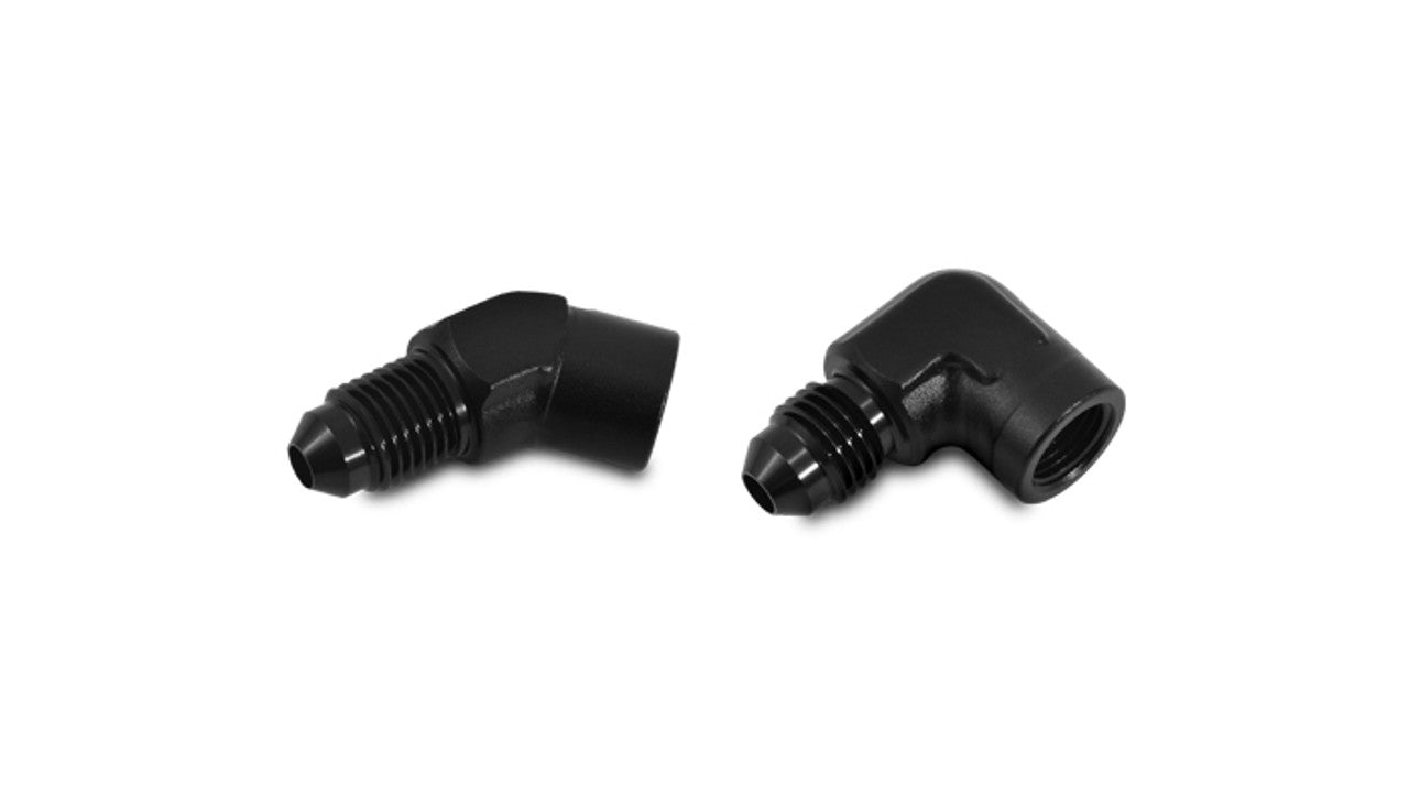 Male AN Flare to Female NPT Adapters Front View