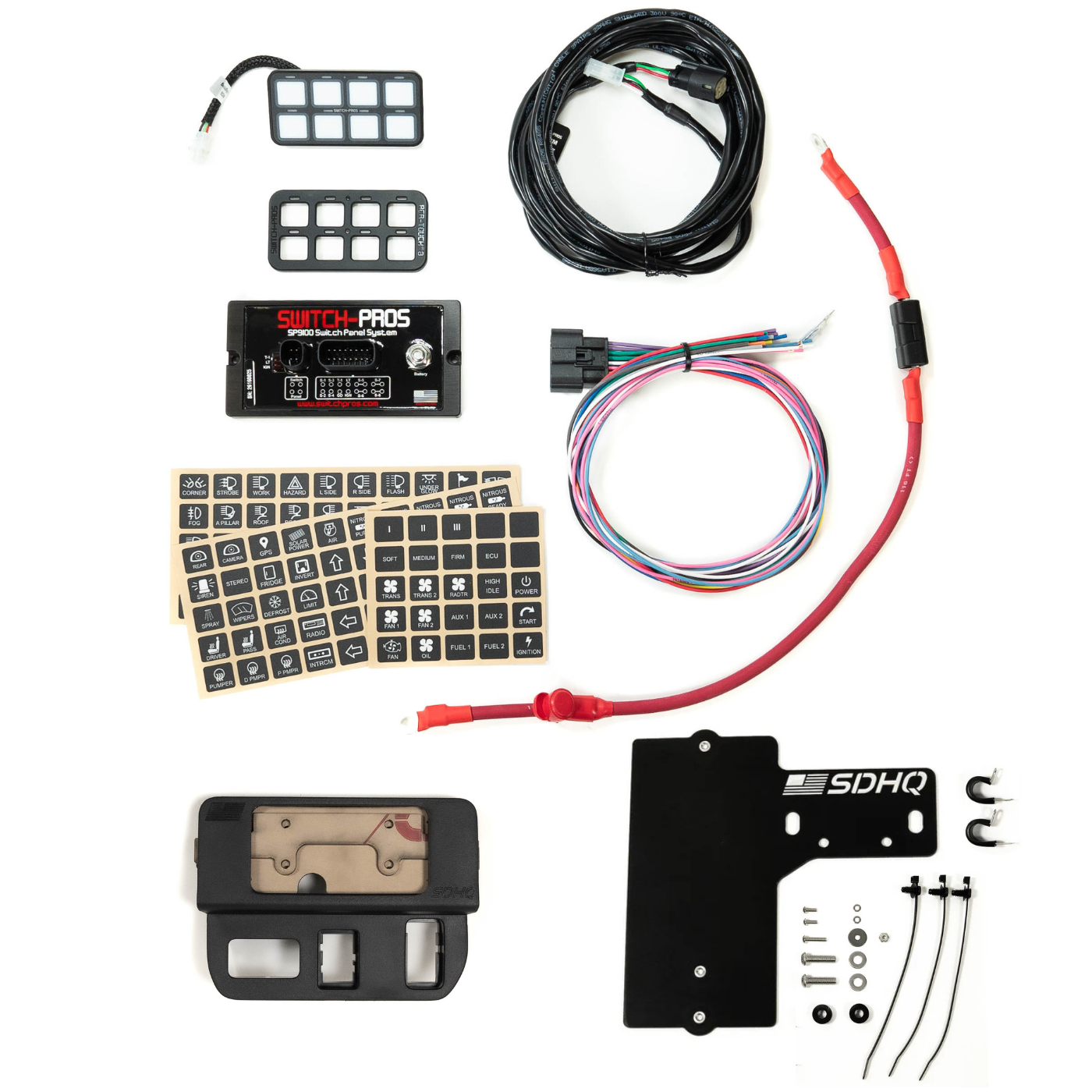 2016-2023 Toyota Tacoma SDHQ Built Complete Switch Pros SP9100 Mounting Kit