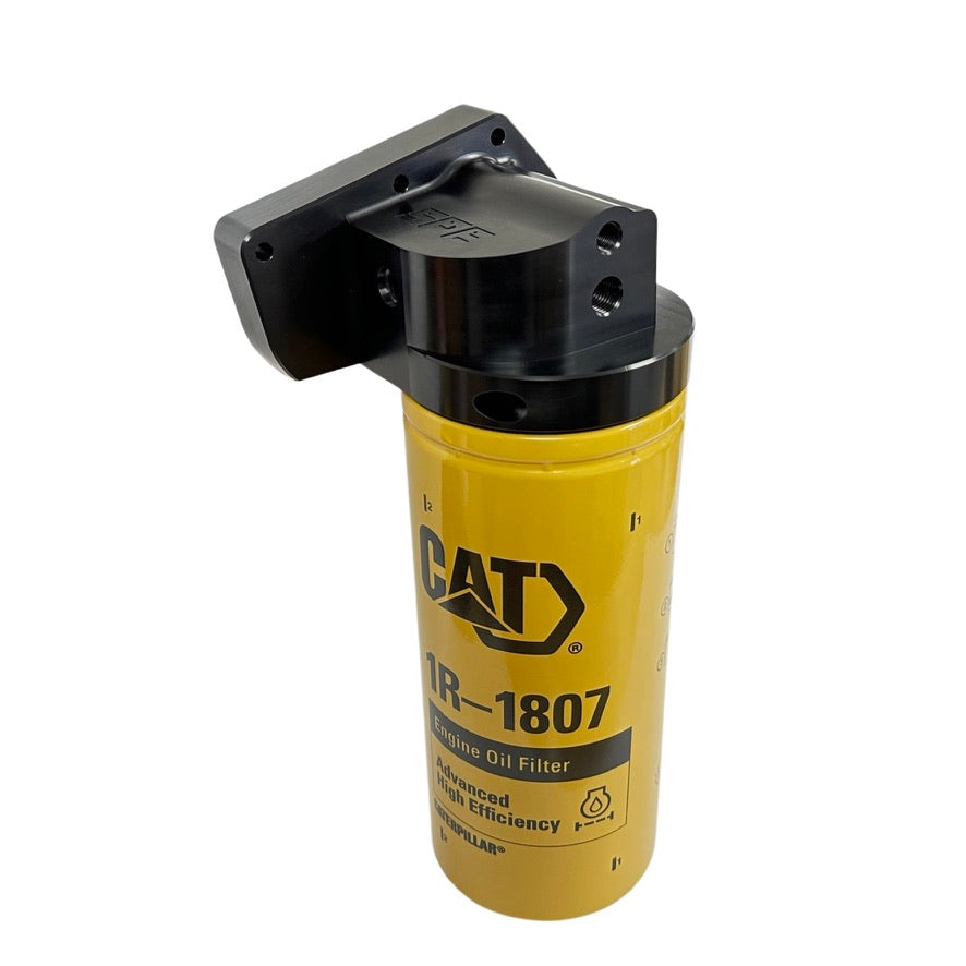 SPE Motorsport 2011-2022 6.7L Powerstroke Oil Filter Housing Front View