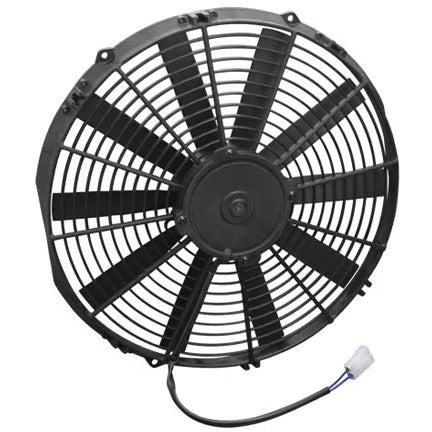 SPAL® 14.00" Inch Electric Fan Puller Style Medium Profile 1274 CFM 10 Straight Style blades Front View