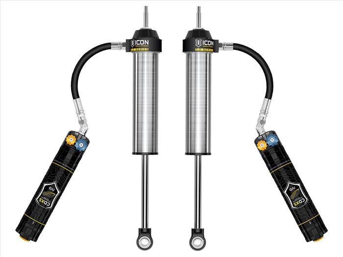 ICON 2022-2025 Toyota Tundra 0-1.5” Lift/2023-2025 Sequoia 0-4" Lift, Rear, V.S. 3.0 Series Shock Absorbers, Remote Reservoir w/ CDXS, Pair Front View