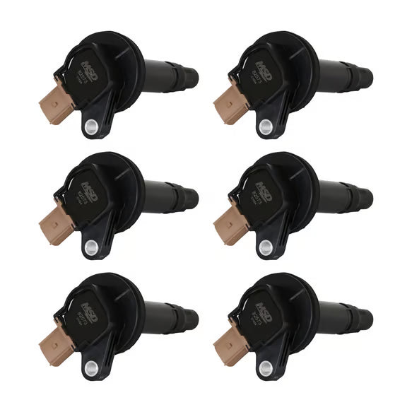 MSD Ignition Coil - Ford EcoBoost - 3.5L V6 - 3-Pin Connector - Black - 6-Pack