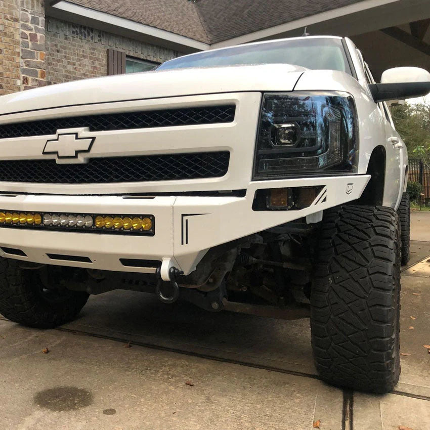 2008-2013 CHEVY SILVERADO 1500 OCTANE FRONT WINCH BUMPER Front View