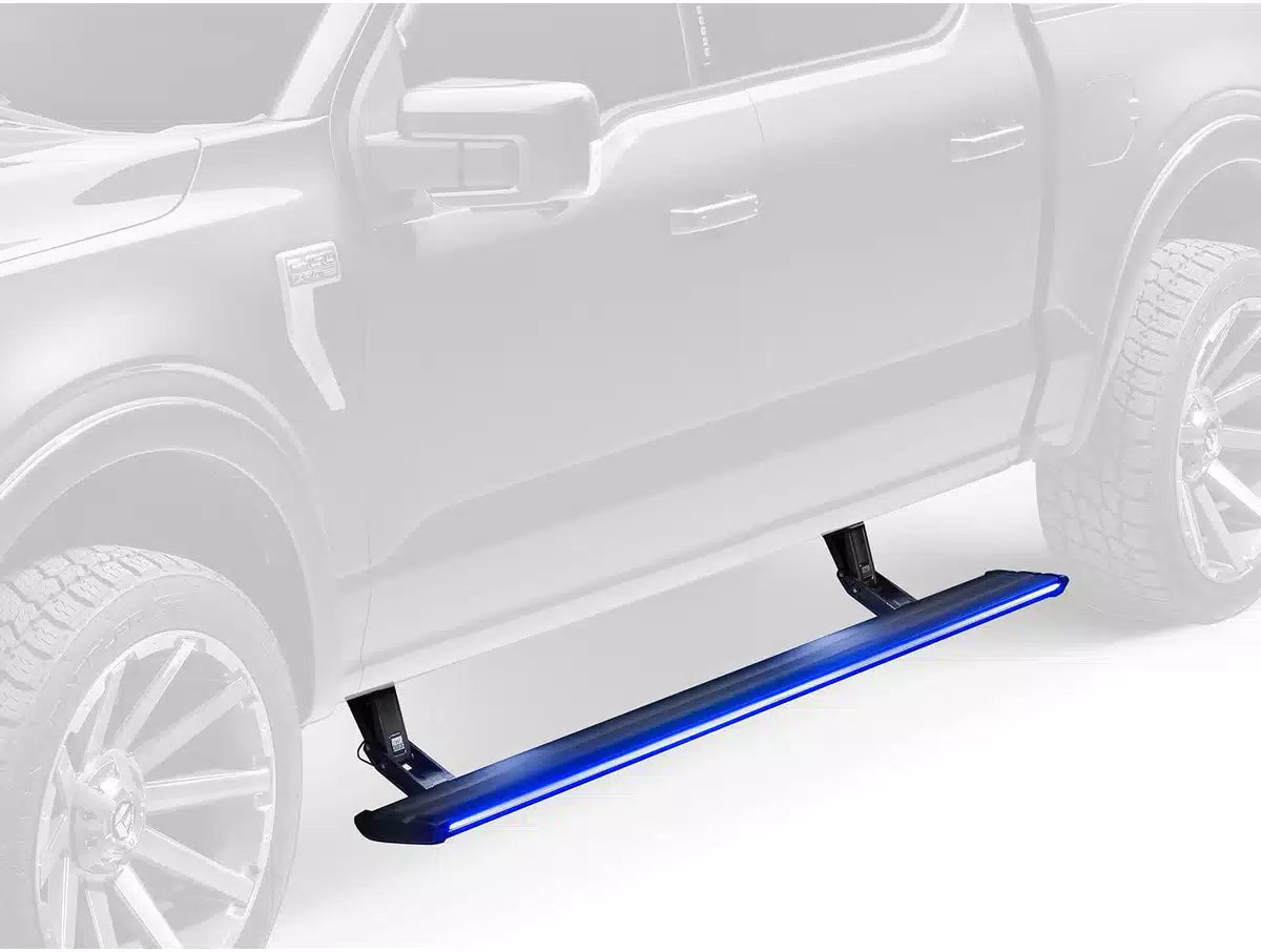 AMP Research 22-24 Toyota Tundra CrewMax PowerStep Vision Front View
