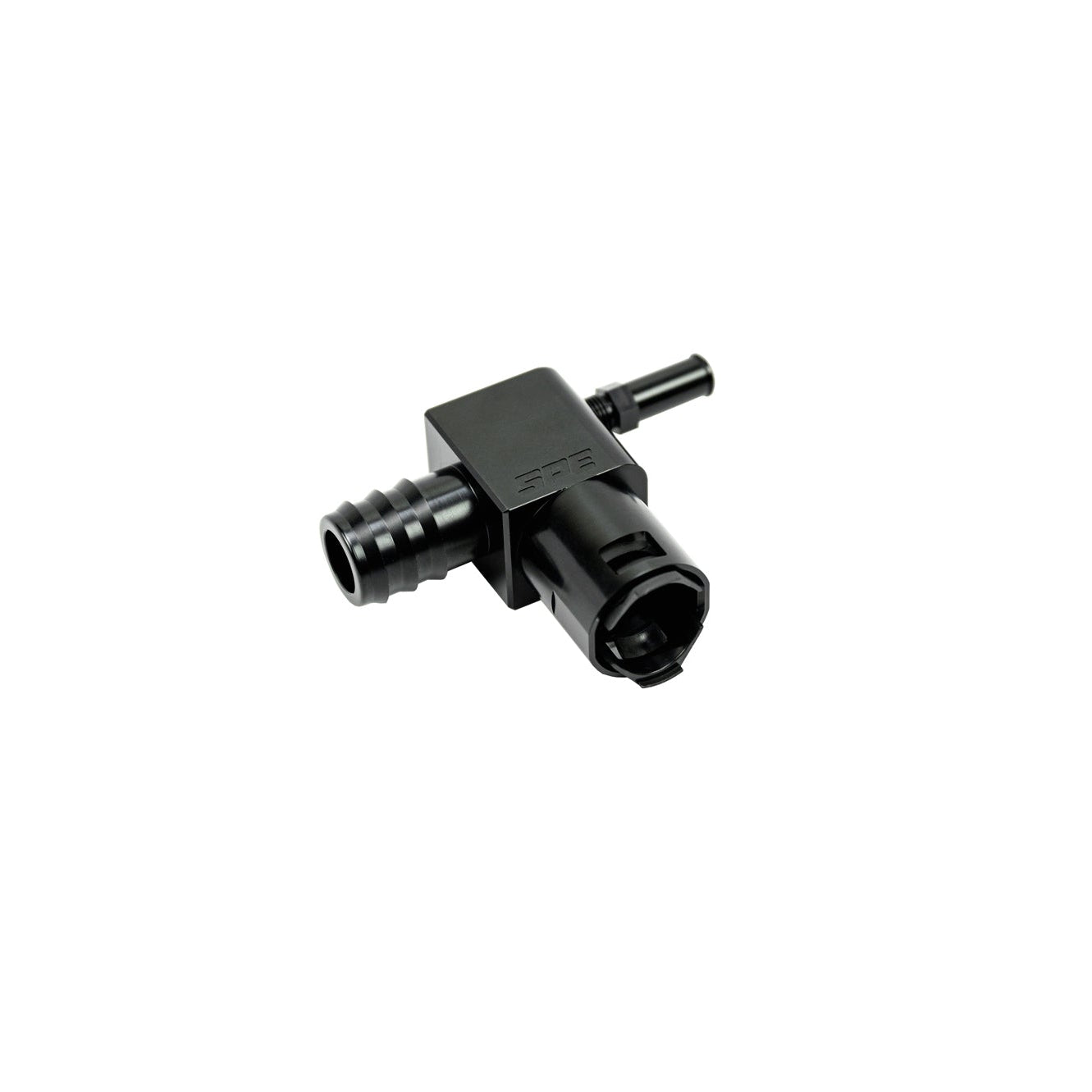 SPE Motorsport 2011-2024 Ford 6.7 Heater Inlet Billet Top Adapter Fitting Front View