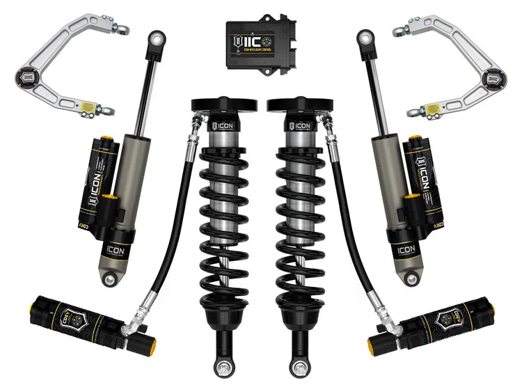 ICON 2019-2026 Chevrolet Silverado 1500/GMC Sierra 1500, 1.5-3.5" Lift, Stage 6 Suspension System, Billet