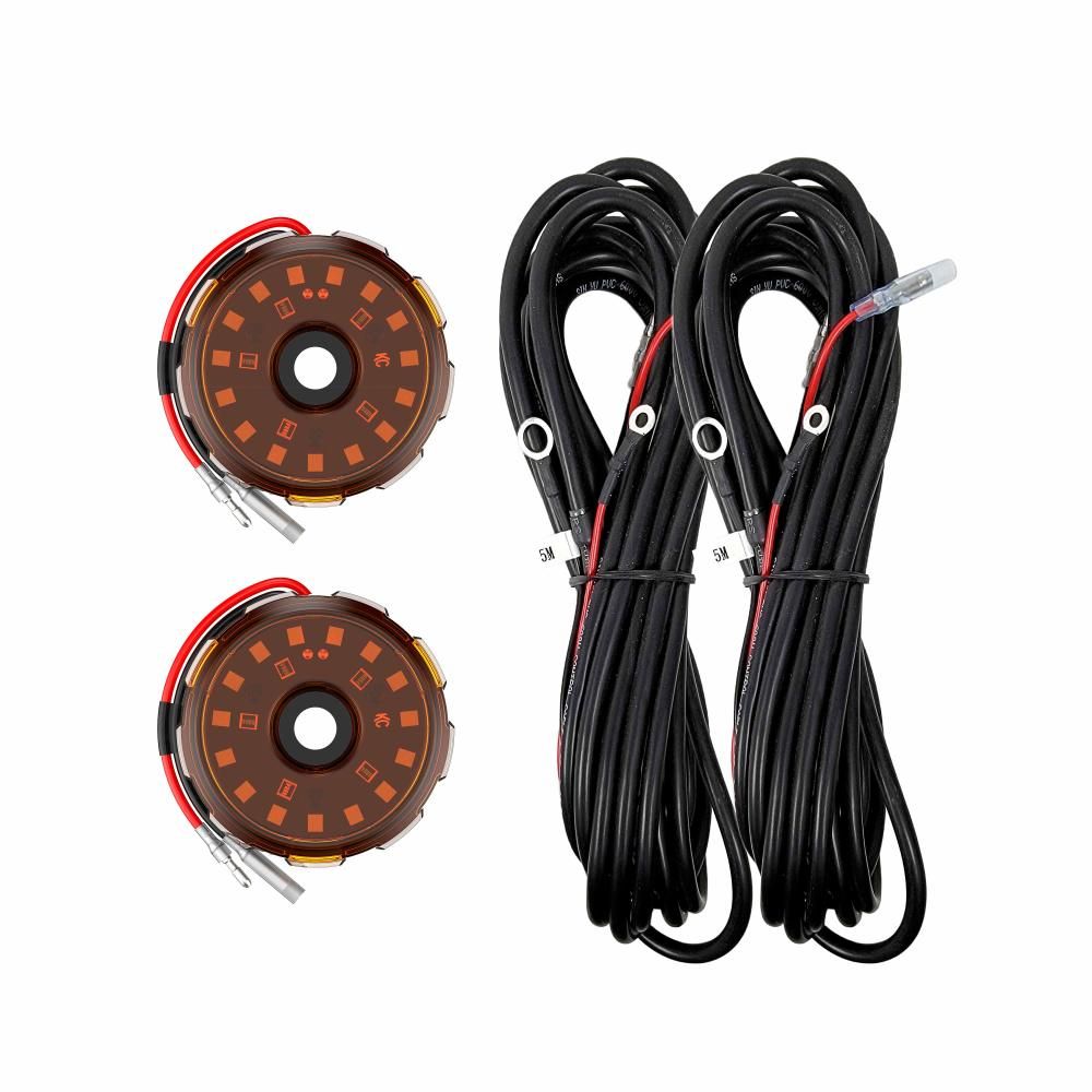 KC HiLites Two-Light Add-On Cyclone V2 Kit - Amber