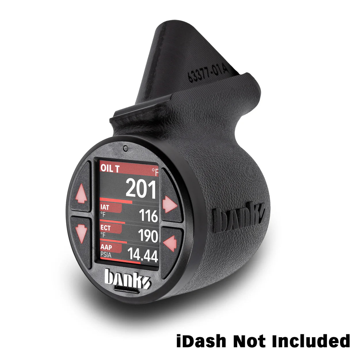 2018-2023 Jeep JL and 2020-2023 Gladiator Lower iDash Stealth Pod Mount Front View