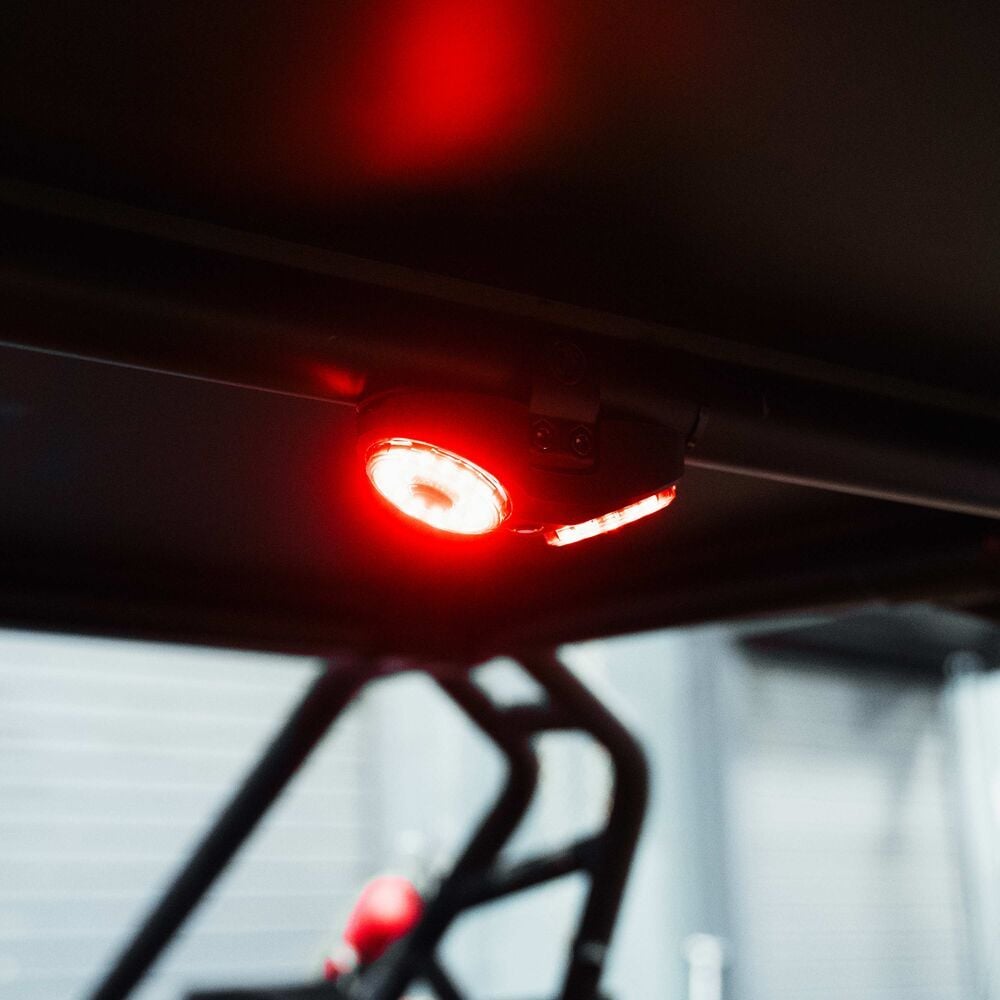 Dual Cyclone Dome Light Tube Clamp Claw Bundle - For Roll Cages Front View
