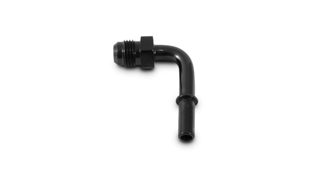90 Degree Male AN Flare Push-On EFI Adapters Front View