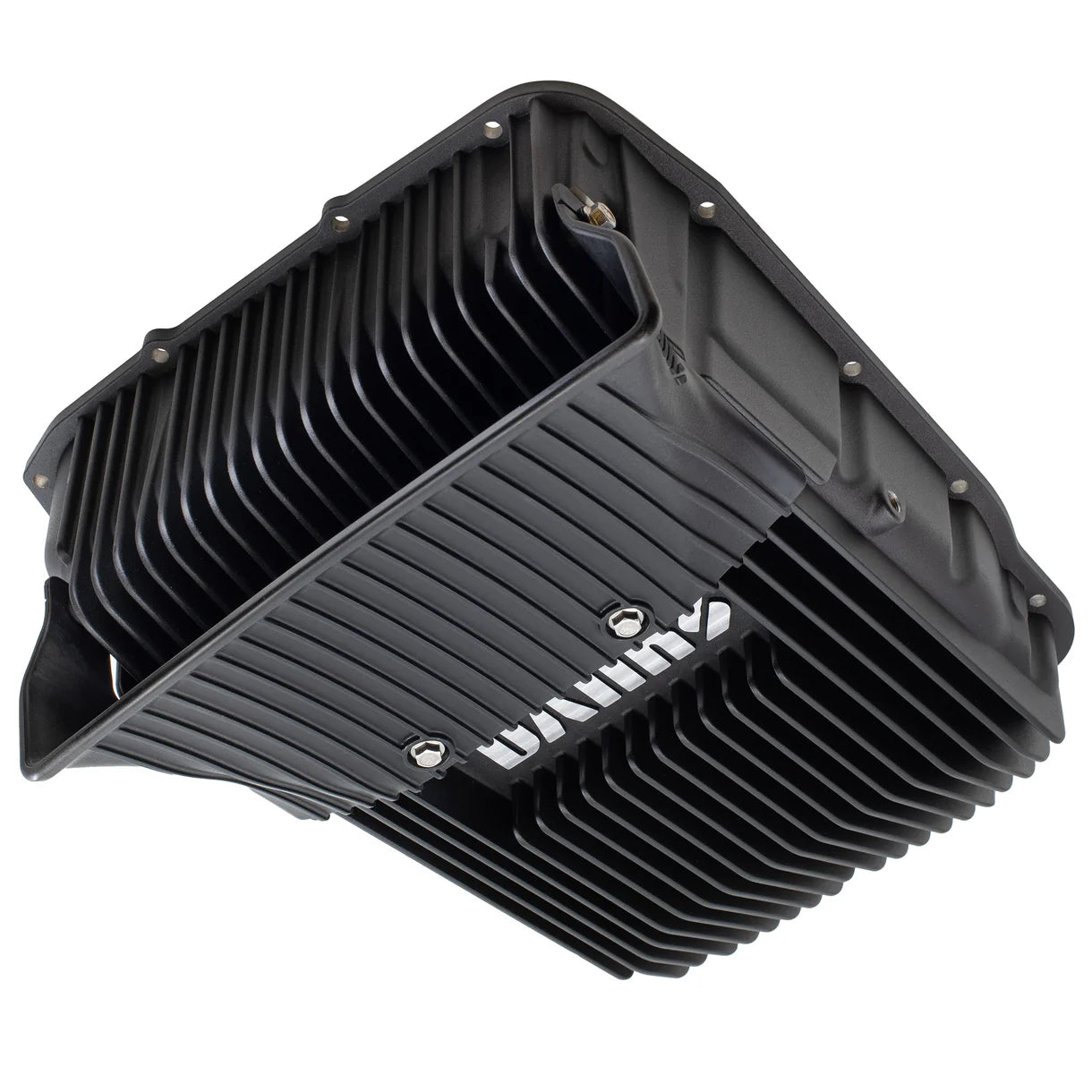 2007.5-2024 RAM 2500/3500 6.7L with 68RFE 6-speed transmission Excludes high output 6.7L Cummins Ram-Air Transmission Pan Front View