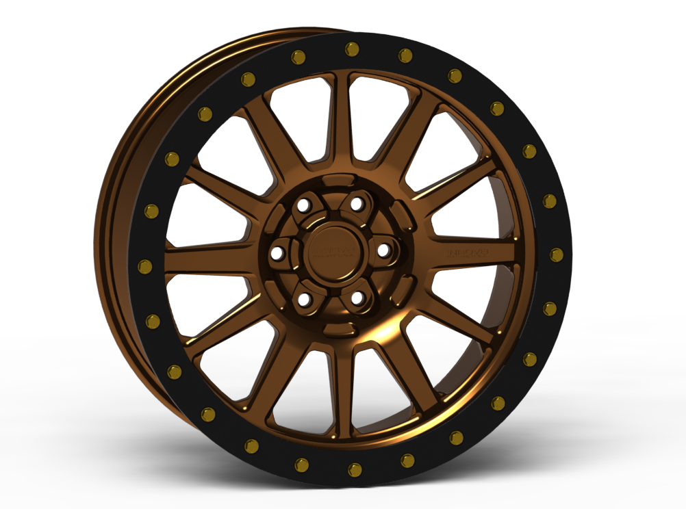 G600 Simulated Beadlock Wheel 20x9.0" 5 & 6 Lug - TechLite Ring