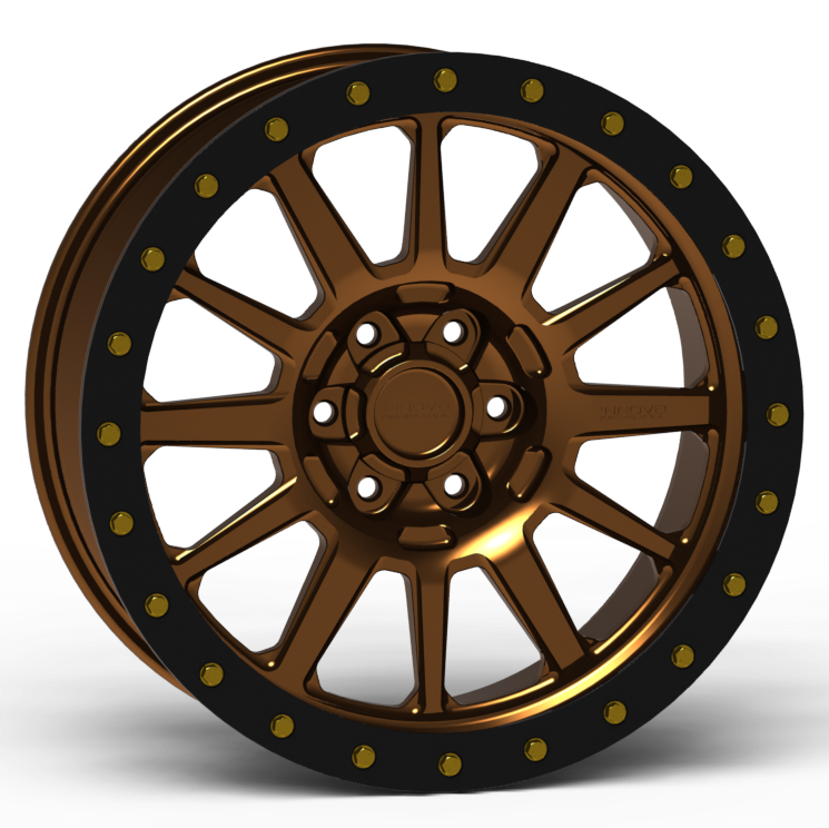 G600 Simulated Beadlock Wheel 20x9.0" 5 & 6 Lug - TechLite Ring