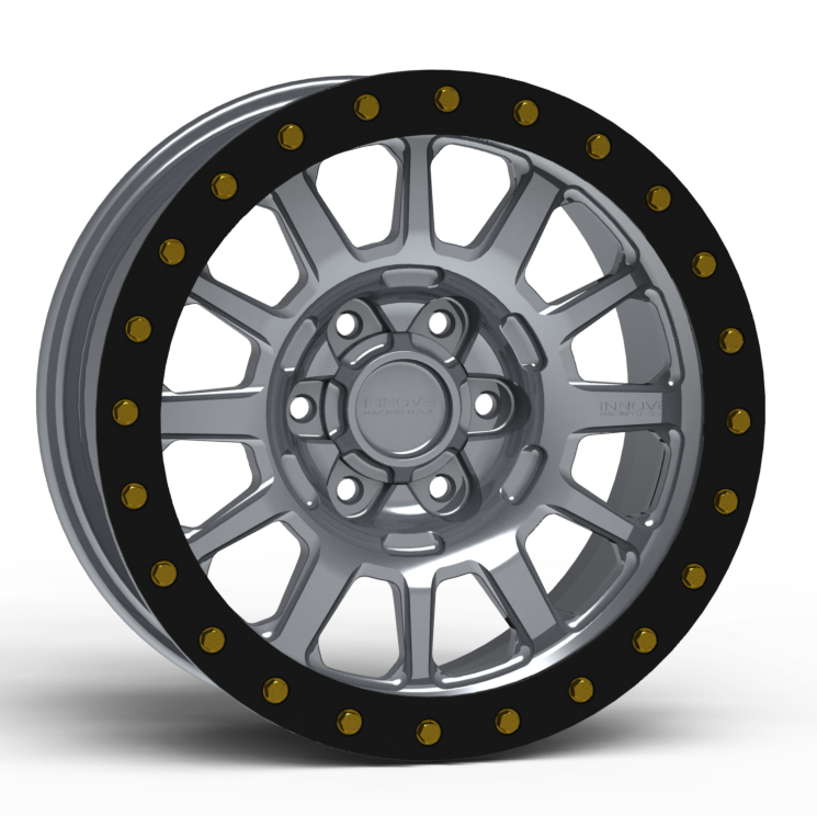 G600 Simulated Beadlock Wheel 18x9.0" 5 & 6 Lug - TechLite Ring Front View