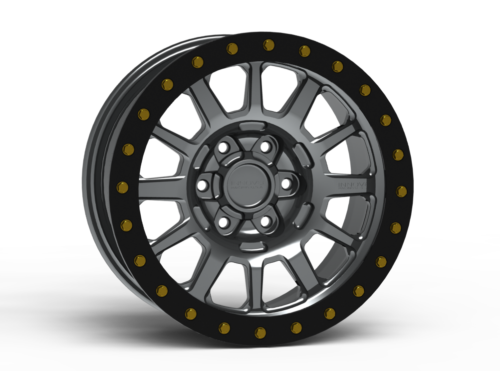 G600 Simulated Beadlock Wheel 17x8.5" 5 & 6 Lug - Standard Ring