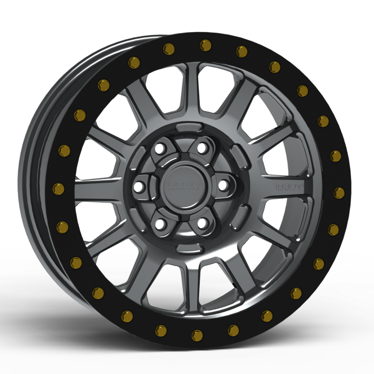 G600 Simulated Beadlock Wheel 17x8.5" 5 & 6 Lug - Standard Ring Front View