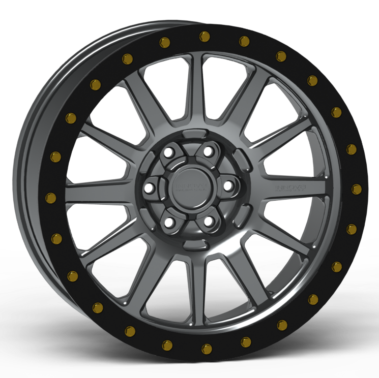 Simulated Beadlock Wheel 20x9.0" 5 & 6 Lug - Standard Ring
