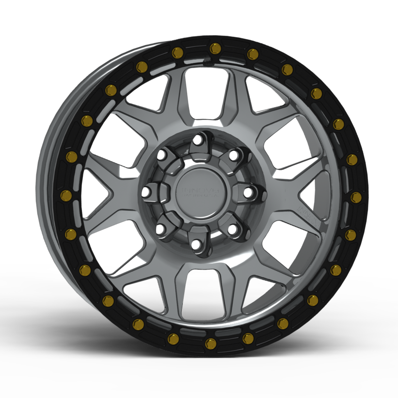 G700 Simulated Beadlock Wheel 17x8.5" 8 Lug - Standard Ring