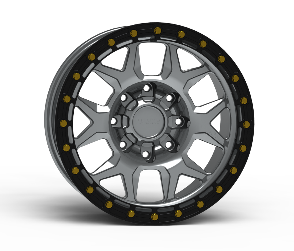 G700 Simulated Beadlock Wheel 18x9.0" 8 Lug - TechLite Ring