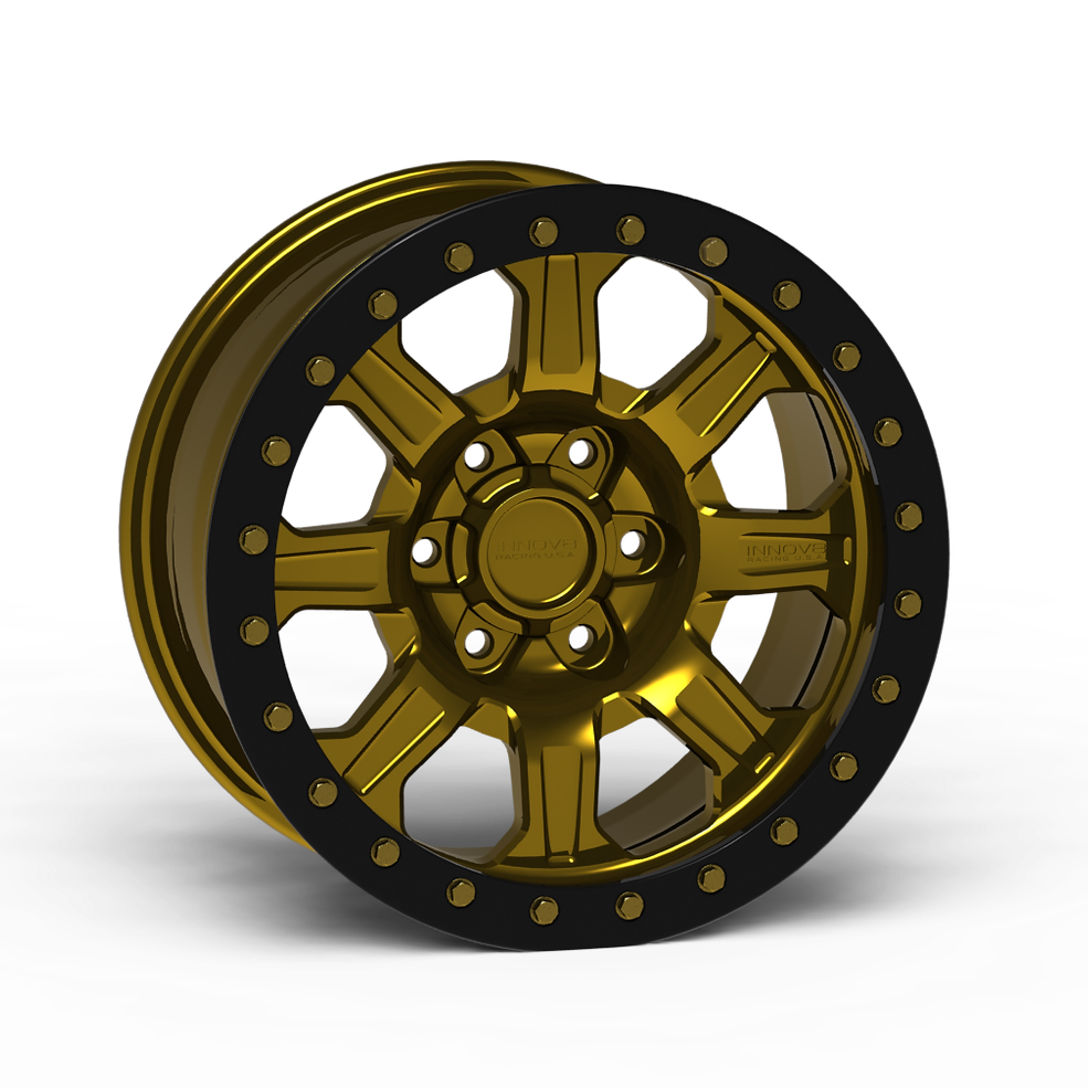 G500 Simulated Beadlock Wheel 18x9.0" 5 & 6 Lug - TechLite Ring Front View