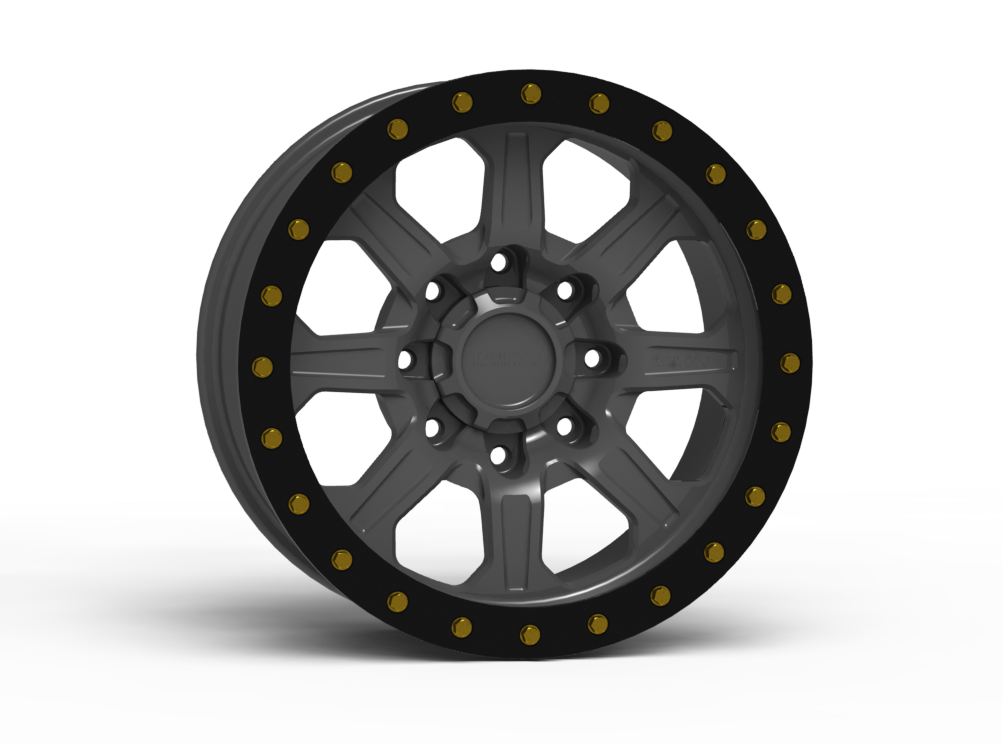 G500 Simulated Beadlock Wheel 18x9.0" 8 Lug - Standard Ring