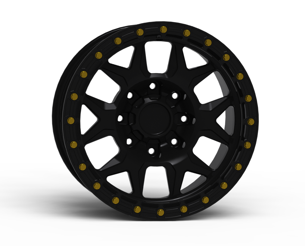 G700 Simulated Beadlock Wheel 17x8.5" 8 Lug - Standard Ring